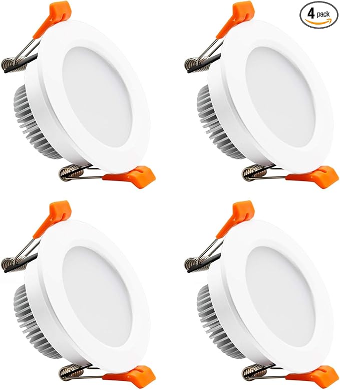 YGS-Tech 2 Inch LED Recessed Lighting, Dimmable Downlight 3W(35W Halogen Equivalent), CRI80, 2700K Ultra Warm White Ceiling Light with LED Driver (4 Pack)