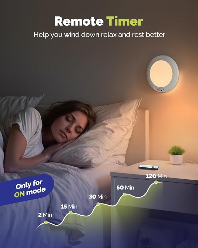 2PCs 10,000mAh Rechargeable Ceiling Light with Remote, Wireless Waterproof Shower Lights 3000K/4000K/6000K, Battery Powered Light for Closet Battery Operated, Motion Sensor Lights No Wiring