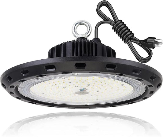 LED High Bay Lights 150W 22500lm 5000K Eqv. to 600W HPS/MH, UFO Lights for Shop Warehouse Factory