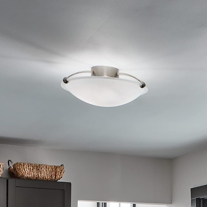 Kichler 8406NI Three Light Semi Flush Mount
