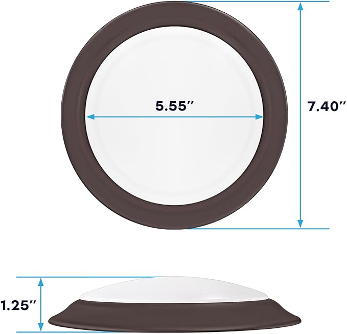 LUXRITE 6 Inch LED Disk Lights, Dimmable Flush Mount Ceiling Light, 5CCT Selectable 2700K 3000K 3500K 4000K 5000K, 12.5W, 1000LM (Bronze, 1 Count (Pack of 1))