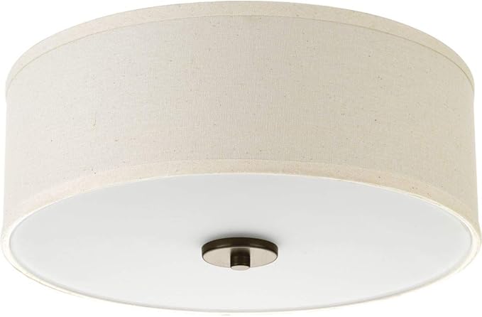 Progress Lighting P3713-20 Inspire Two-Light Flush Mount, Antique Bronze, 5.50x13.00x13.00