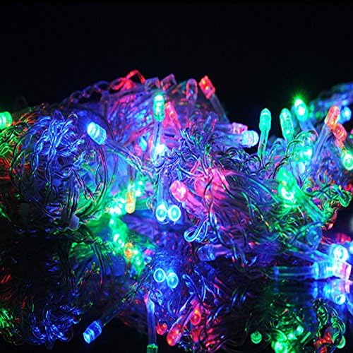 Lainin 11ft 96 LED Multi Color Linkable Fairy Curtain String Light with 8 Modes Functional Controller for Indoor/Outdoor/Patio/Wedding/Christmas Party Decor
