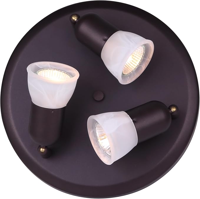 CANARM LTD. ICW356A03ORB10 James 3 Bulb Ceiling/Wall Light, Oil Rubbed Bronze