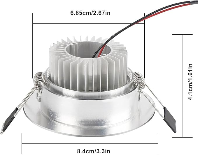 Esbaybulbs Pack of 10 LED Color Changing Recessed Lighting 3W RGB Downlight Ceiling Light with Remote Control
