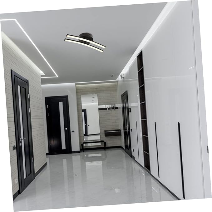 TEHAUX Modern Minimalist Ceiling Light Fixture Warm Decorative LED Lamp for Living Bedroom Kitchen Hallway Energy Efficient Easy to Clean Stylish Home