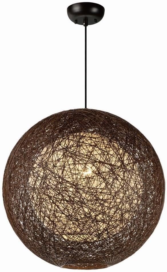 Maxim Bali-One Light Chandelier-19 Inches Wide by 19 inches high-Chocolate/White Finish -Traditional Installation
