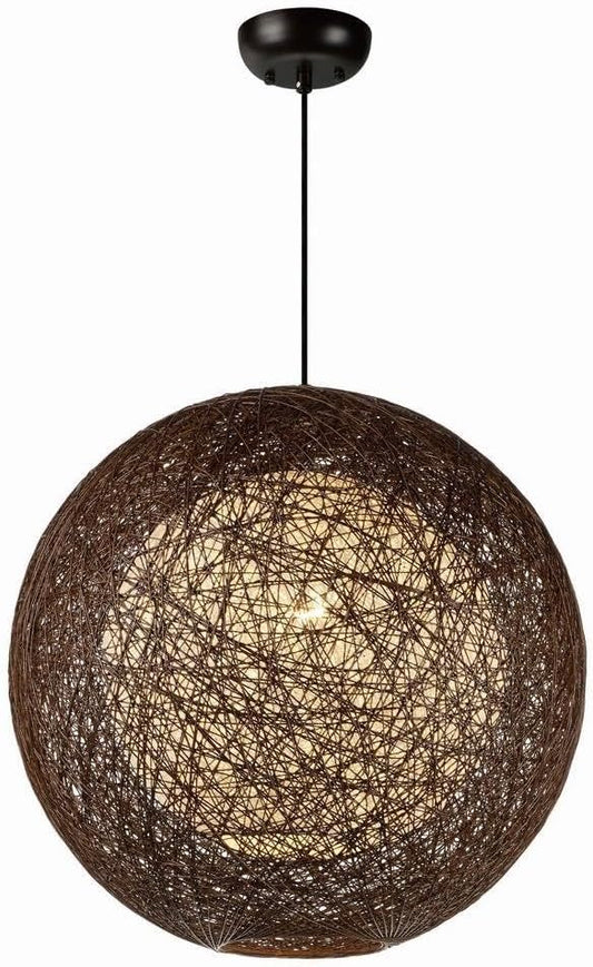 Maxim Bali-One Light Chandelier-19 Inches Wide by 19 inches high-Chocolate/White Finish -Traditional Installation