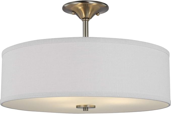 Progress Lighting P350167-009 Inspire Close-to-Ceiling, Brushed Nickel, 11.50x18.00x18.00