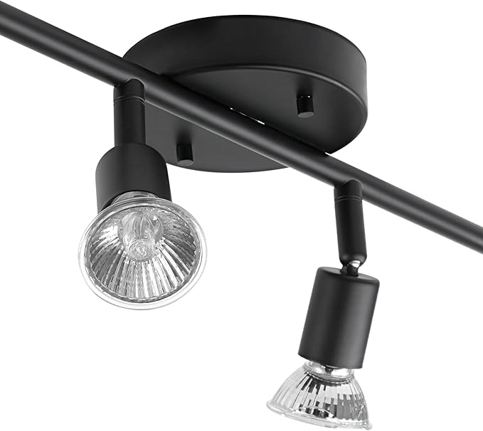 Globe Electric 59354 Payton 4-Light Track Lighting, Matte Black