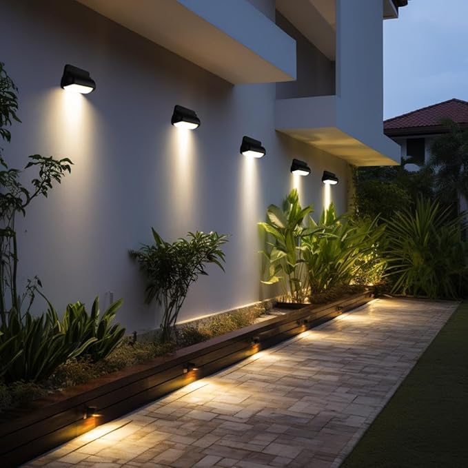 Modern Wall Sconce Outdoor Porch Light Waterproof Patio Lamp LED Wall Light Fixture Aluminum 13W 3000K Front Door Lamp for Indoor & Outdoor use Garden Yard 2 Pack