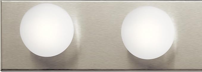 Kichler 36" Bath Bar Vanity Light in Brushed Nickel, 6-Light Traditional Bathroom Light, (36" L x 4.25" H), 626NI