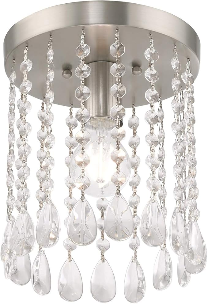 Livex Lighting 1 Lt Brushed Nickel Ceiling Mount