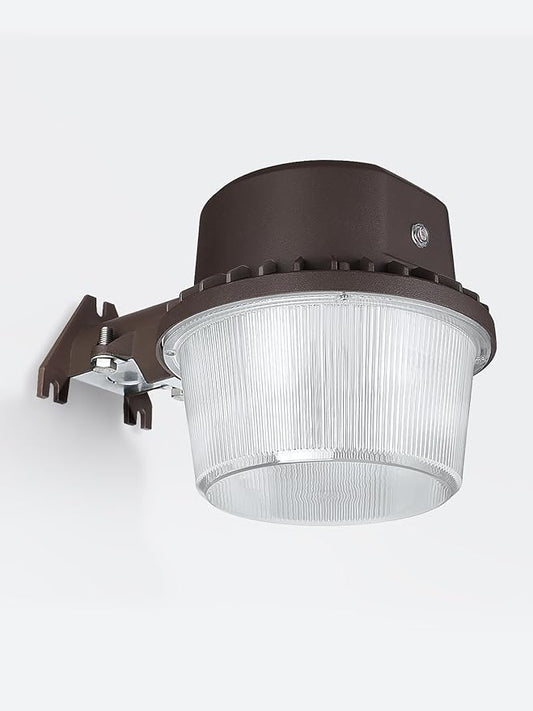 TORCHSTAR LED Barn Light, Dusk to Dawn Area Lights with Photocell, Outdoor Security Flood Lighting, ETL & FCC Listed, IP65 Waterproof, Aluminum, 110-277V, Garage, Yard, 3000K Warm White, Bronze