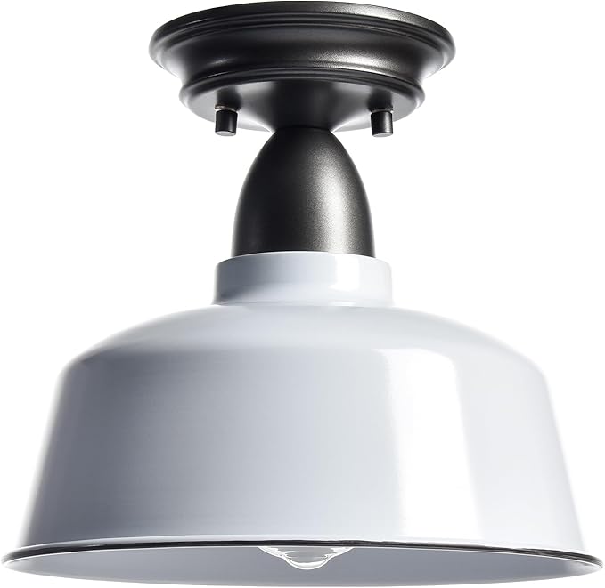 White Ceiling Light Fixture Macarons Indoor Hallway Ceiling Light Kitchen Over Sink Laundry Basement 10 in Barn Outdoor Ceiling Lights for Porch…