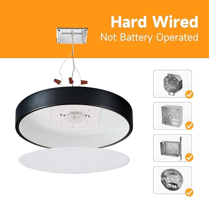 Black Flush Mount Ceiling Light 15 inch LED Dimmable Ceiling Lamp Remote Control 36W 5CCT(2700K-5000K) Bedroom Lamp Light Fixture for Bedroom Foyer Kitchen Entryway Closet Hallway