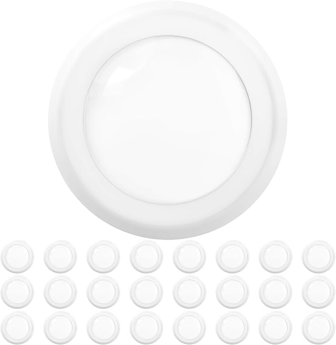 Sunco 24 Pack 6 Inch LED Disk Lights, Flush Mount Ceiling Light Disc, Recessed Can Lighting, 850 LM, 12W (65W Equivalent), 5000K Daylight, Dimmable, Damp Rated ETL.
