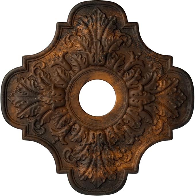 Ekena Millwork CM17PERUSDecorative Ceiling Medallions Modeled After Original Historical Patterns & Designs, Rust