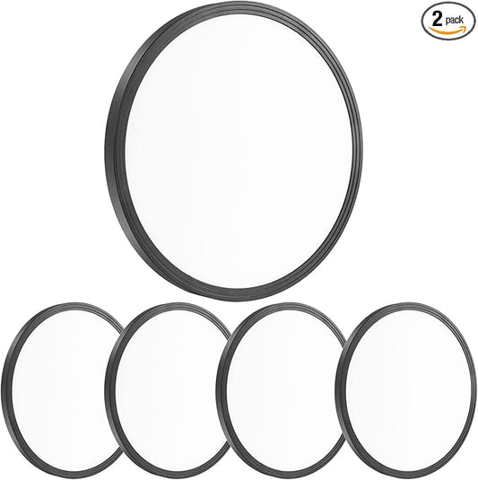 4Pack 12 Inch 3200LM Black Slim Flush Mount Ceiling Light Fixture Round Day White 6000K Thin Flat 120V Surface LED Ceiling Light 300W Equivalent