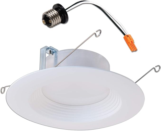 Halo LT 5 in / 6 in Integrated LED Recessed Retrofit Downlight Trim 750 Lumens 3000K Soft White 90 CRI Wet Location Listed Energy Star Certified