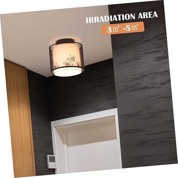 KALLORY Delicate Led Ceiling Light Fixture Modern Minimalist Pendant for Hallway Bedroom Balcony and Entrance Decor Stylish Close to Ceiling Lamp for Indoor Spaces