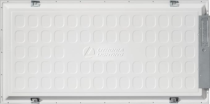 Lithonia Lighting CPX 2x4 LED Flat Panel Light, 2 ft. x 4 ft. LED Light Panel, Ceiling Lighting Fixture for Shop Lighting, 4000 Lumens, 5000K Daylight, Smooth Satin Lens, White
