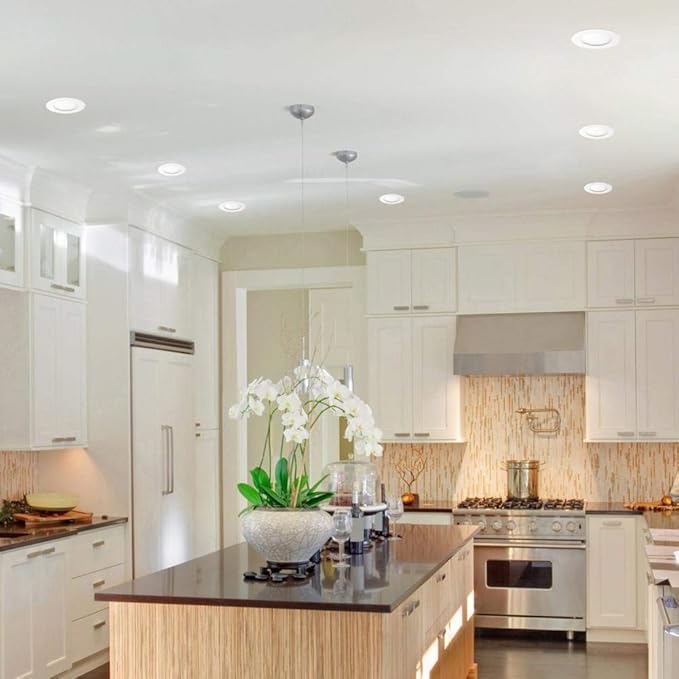 Slim Baffle 4 in. Color Selectable New Construction and Remodel Canless Recessed Integrated LED Kit (4-Pack)
