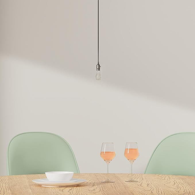 ACBungji Industiral Pendant Light Fixture with Pull Chain,DIY Vintage Hanging Lighting Kit with E26 Edison Bulb Socket 3.6FT Electrical Cord Wire for Indoor Kitchen,Black