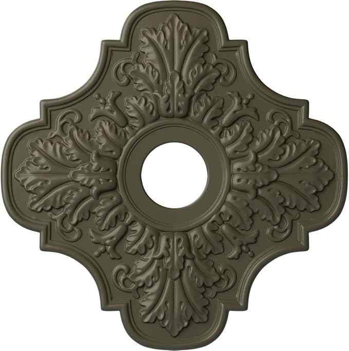 Ekena Millwork CM17PEWHFDecorative Ceiling Medallions Modeled After Original Historical Patterns & Designs, Witch Hazel