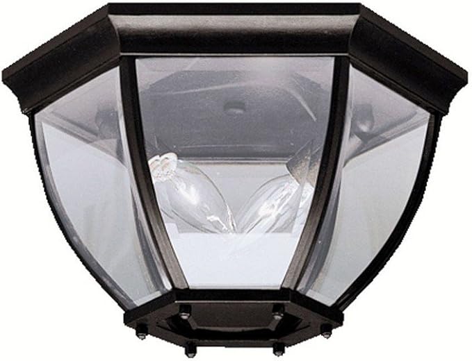 Kichler 9886BK Outdoor Ceiling 2-Light, Black