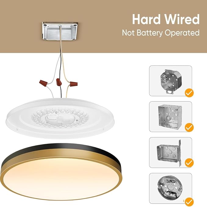 Lightania 11 Inch Flush Mount Ceiling Light with Remote Control & Night Light, 5CCT Dimmable Ceiling Light Fixture, 20W 2000LM 2700K-6500K Adjustable LED Ceiling Lights for Bedroom Kitchen Living Room