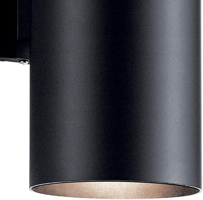 Kichler Cylinders 15" 2-Light Outdoor Cylinder Wall Sconce in Architectural Bronze, (15" H x 5.75 W), 9246AZ