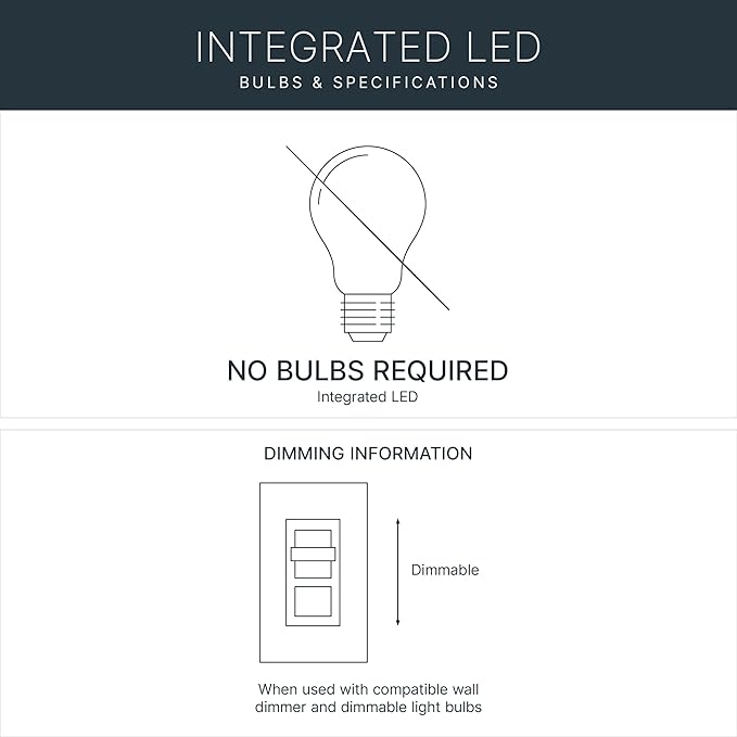 Kichler Gen I LED Downlight, 7.5" Ceiling Flush Mount Interior Dimmable Light, 2700K, (7.5" x 1.5"), White, 43846WHLED27