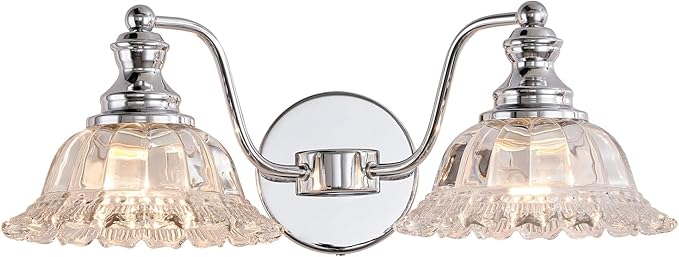 XIEDUN Chrome Vanity Light Chrome Bathroom Lights Vanity Lights for Bathroom Light Fixtures