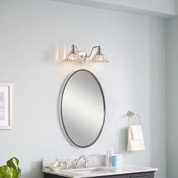 XIEDUN Chrome Vanity Light Chrome Bathroom Lights Vanity Lights for Bathroom Light Fixtures