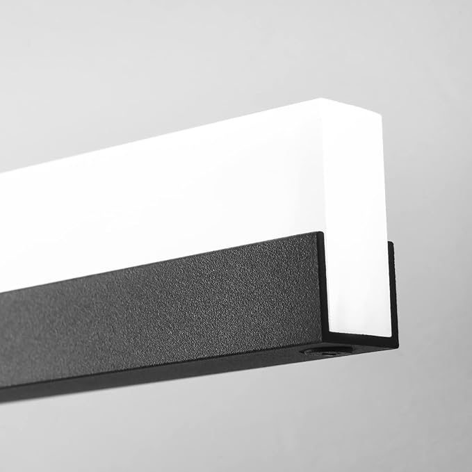 PRESDE LED Bathroom Vanity Light Modern Black 24 Inch LED Wall Lighting Fixture Over Mirror 3CCT