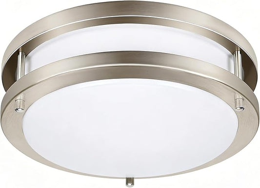 Drosbey 50W Dimmable LED Ceiling Light Fixture, Kitchen Light Fixtures, Flush Mount Ceiling Lights for Bedroom, Bathroom, 3000K/4000K/5000K Selectable, Super Bright 5000LM, UL Listed
