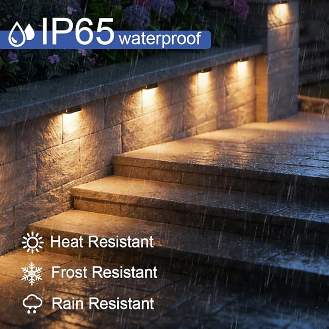 JESLED 12Pack 7inch LED Retaining Wall Lights, 5W Landscape Lighting, LED Hardscape Lighting,12V Paver Lights Low Voltage Hardscape Lights, 5W Outdoor Step Lights, 4000K Nature White, Waterproof