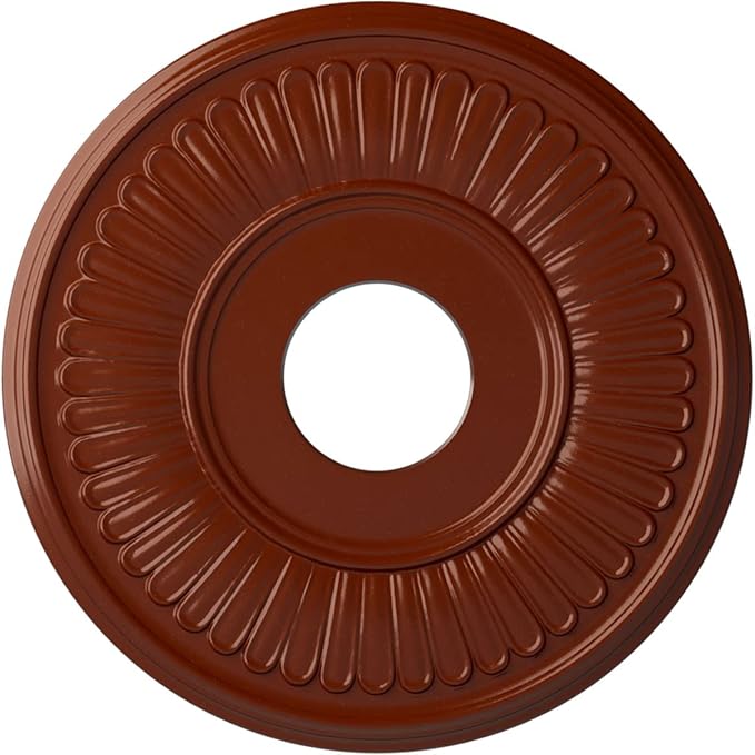Ekena Millwork CM15BEFIF 15 3/4"OD x 3 7/8"ID x 3/4"P Berkshire Ceiling Medallion, FireBrick