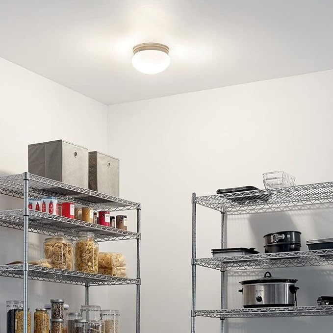 Kichler Ceiling Space 9" 2 Light Flush Mount with White Globe in White