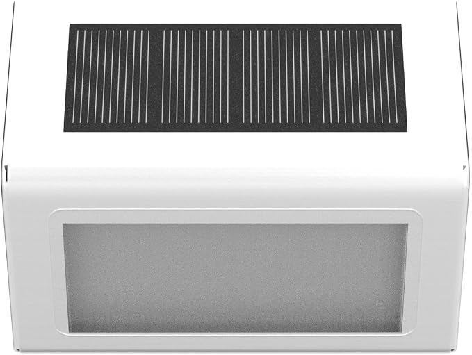 SOLPEX Solar Step Lights - 12 Pack Solar Powered Deck & Stairway Lights, Outdoor Fence Pathway Porch Garden (Warm White)