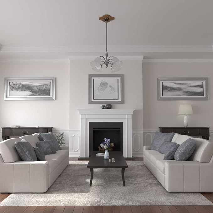 Ekena Millwork CM17PESTFDecorative Ceiling Medallions Modeled After Original Historical Patterns & Designs, Smokey Topaz