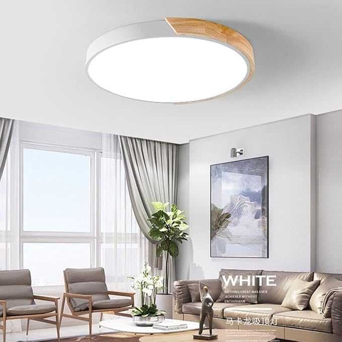 Ceiling Lamp Modern Minimalist Round Ceiling Light Fixture Flat Light Energy-Saving Easy Installation Bedroom Lights Living Room,Chandelier