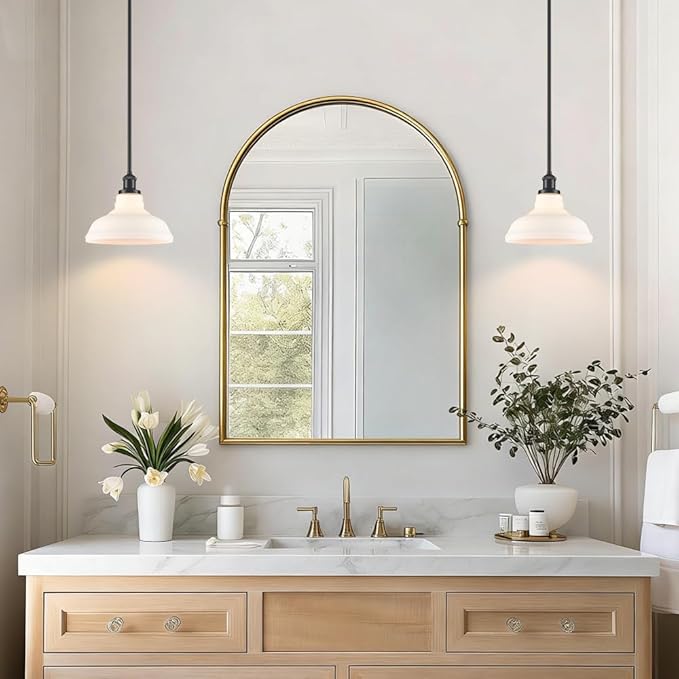 HOLKIRT Black Kitchen Pendant Light with Opal Glass Dimmable Hanging Rod Pendant Lighting for Kitchen Island, Kitchen Sink,Bedroom Dining Foyer,Adjustable Height