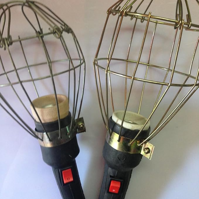 DOITOOL Metal Lamp Bulb Guard: 8 Pack Vintage Light Cage Guard Hanging Lamp Covers Metal Bulb Cover for Pendant Farmhouse Light Bulbs