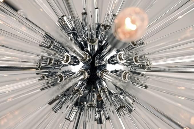 Maxim Lighting Polaris 16-Light Pendant Light | Polished Chrome Steel Finish | Clear Glass Shade | Transitional Indoor Light Fixture | Ideal for Kitchen Islands & Dining Rooms | 28666CLPC