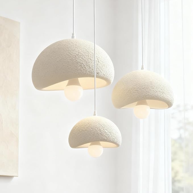 Wabi Sabi Chandelier Ceiling Pendant Light Modern Chandeliers for Dining Room Living Hallway Bedroom Restaurant (Warm Color, 15.7 Inch)
