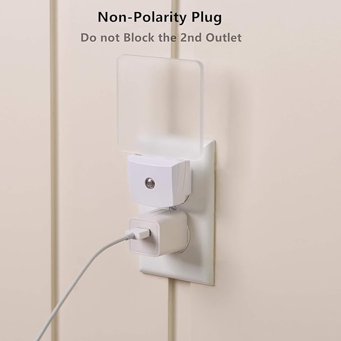 DEWENWILS Night Lights Plug into Wall, LED Night Lights for Kids, Dusk to Dawn Sensor, 3000K Warm Nightlight for Nursery Room, Bathroom, Hallway, Kitchen, Frosted Acrylic Shade, 4 Pack