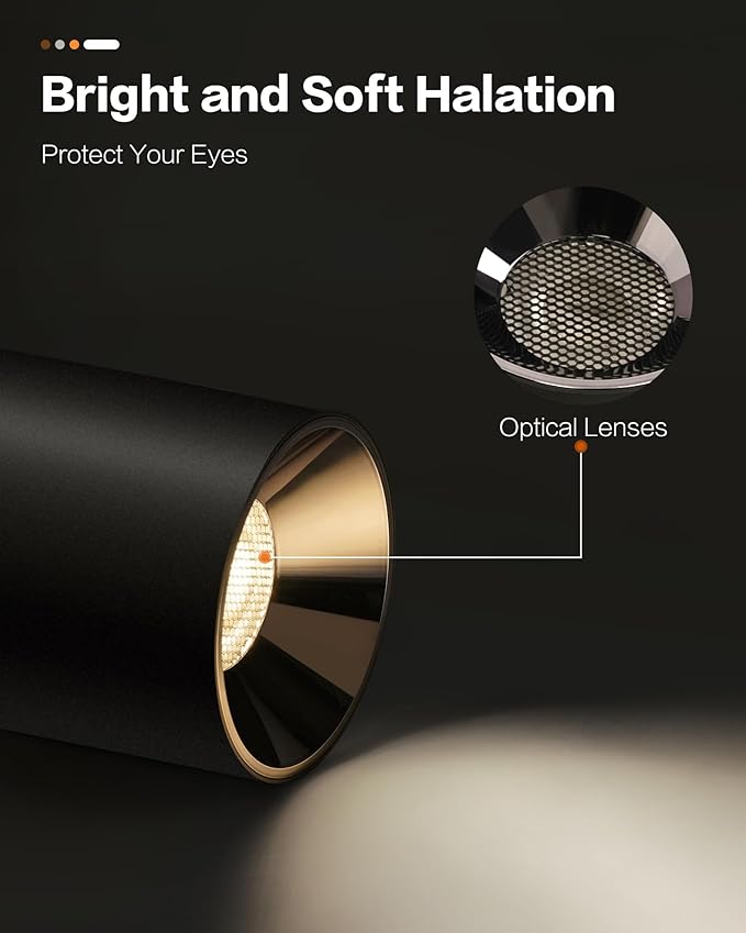 OKELI Modern LED Ceiling Light Fixture Flush Mount COB 20W 4000K Cylinder Ceiling Lights, Dimmable Hallway Lighting Fixtures Ceiling Lamps for Living Room Bedroom Kitchen