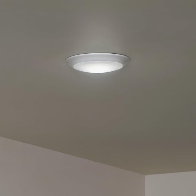 Kichler Horizon 7.4” LED Downlight/Ceiling Light 3000K in White, LED Ceiling Light Fixture for Modern Interiors, 43848WHLED30T